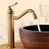 Bathroom 360 Rotatable Antique Copper Basin Sink Faucet Cold And Hot Water Mixer Tap Single Handle Deck Mounted Classic