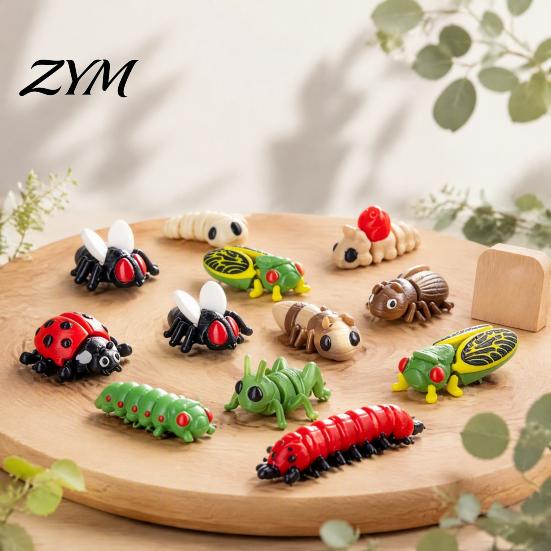 Fun Scene Simulation Games 2026 Christmas Advent Calendar, 24 Days 3D Printed Insect Fidget Toy Countdown Smooth Play Figures Pcs Mini Articulated