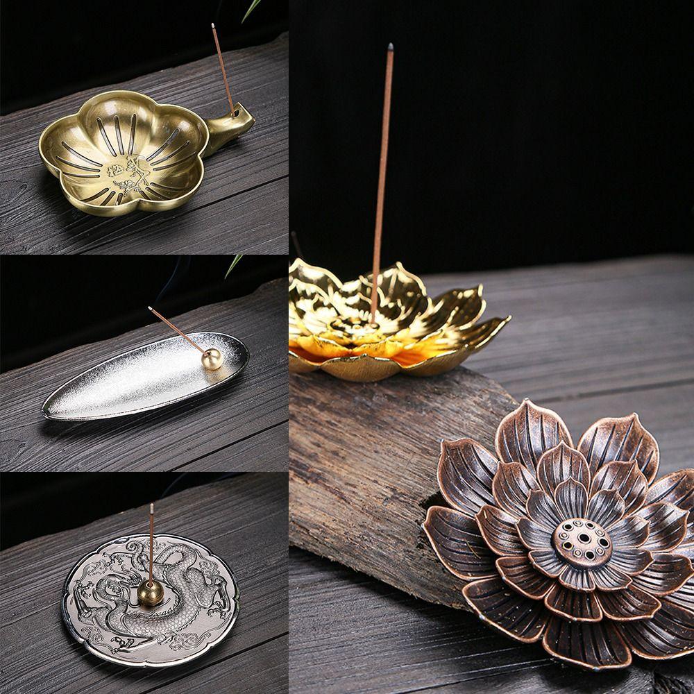 Coil Base Buddhism Aromatherapy Incense Burners Incense Holder Incense Sticks Plates Lotus Censer