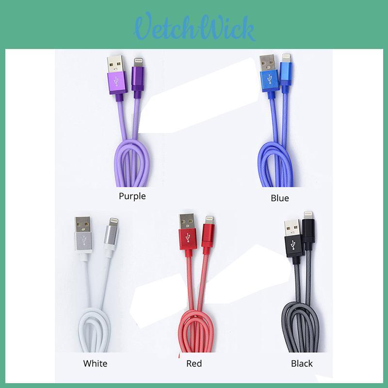 Braided Lighting Black Usb Charge Cable Sync Cord For Ios Iphone