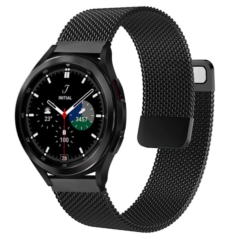 Совместим с Samsung Universal Watch45 & Huawei Watch3: Миланский браслет из нержавеющей стали, двухсекционный, 20/22 мм