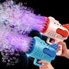 1PC Bubble Machine Rocket 29 Hole Automatic Soap Bubble Machine Outdoor Toy for Boys Birthday Gifts