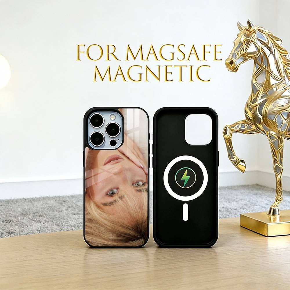 Pop singer Sabrina Carpenter Phone Case For iPhone17,16,15,14,13,12,11 Plus,Pro Magnetic with Magsafe Wireless Charging