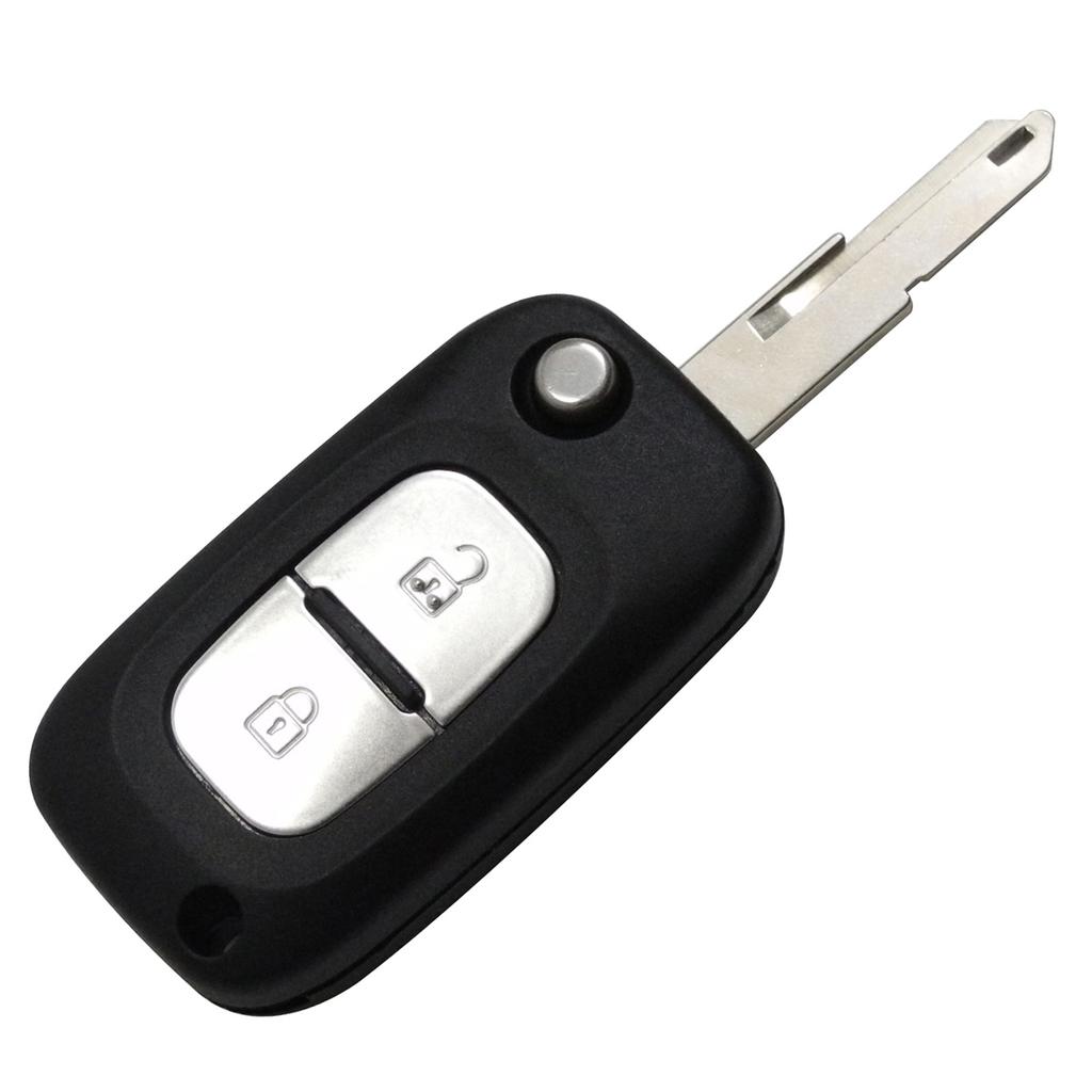 Jingyuqin 2 Buttons Car Key Case Cover Remote Flip Folding Car Key Shell For Renault
