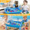 Игровой столик с раковиной для игр с водой, игрушка для детей, уличная кухня с проточной водой, игры в рыбалку, столик для игр с водой для малышей, пляжные и уличные игрушки