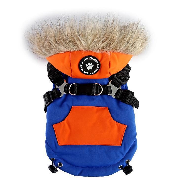 Светоотражающая куртка для собак: Жилет Cross-Border Pet Traction для осени/зимы