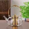 Стеклянный чайник Прозрачный заварочный чайник Фильтр из нержавеющей стали заварочный чайник Бытовой термостойкий чайный сервиз для разделения чая