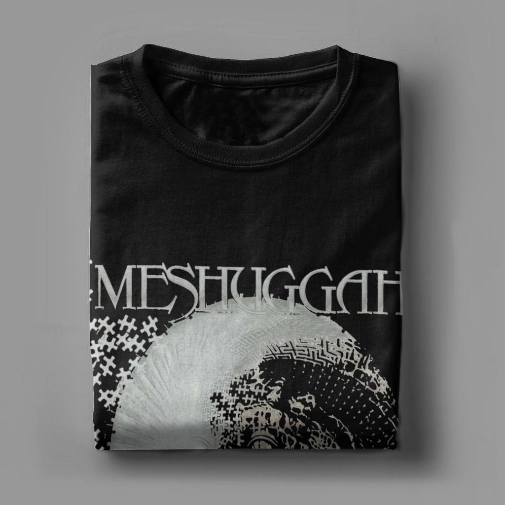 Мужская футболка Meshuggah Хипстерская футболка с коротким рукавом и круглым вырезом из чистого хлопка для вечеринок