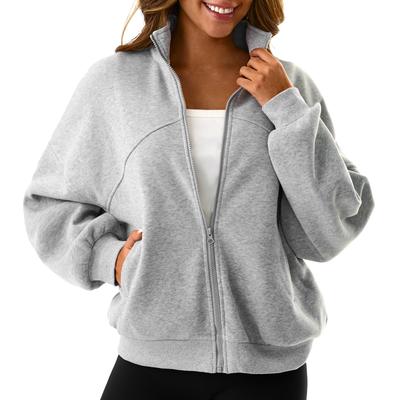 Женская толстовка на молнии, милые толстовки с длинным рукавом, куртки