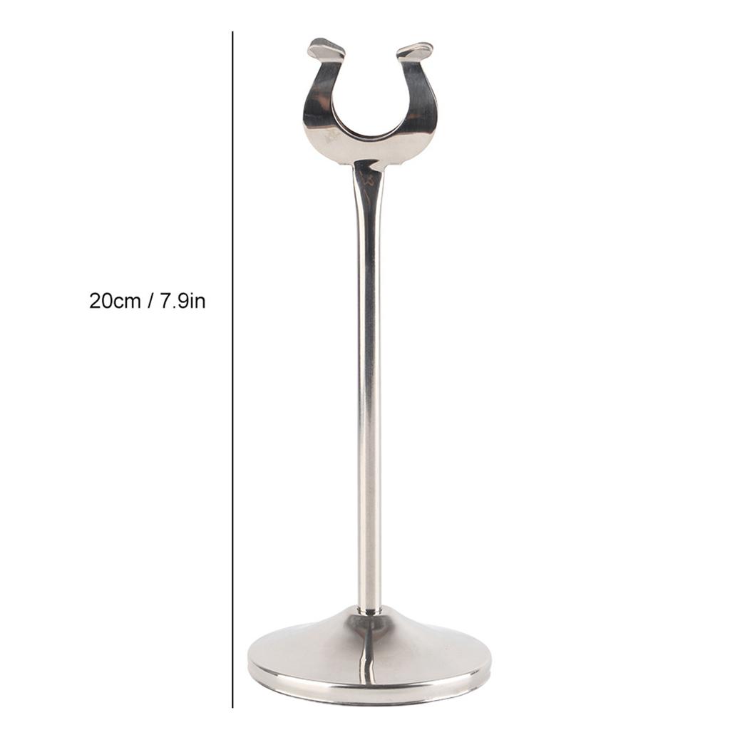 U Shaped Stainless Steel Card Table Number Holder Stand Clip for Wedding Party Restaurant