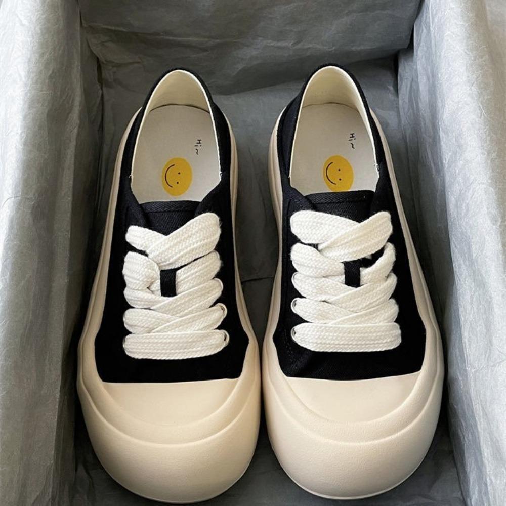 Summer Solid Color Casual Canvas Shoes for Women