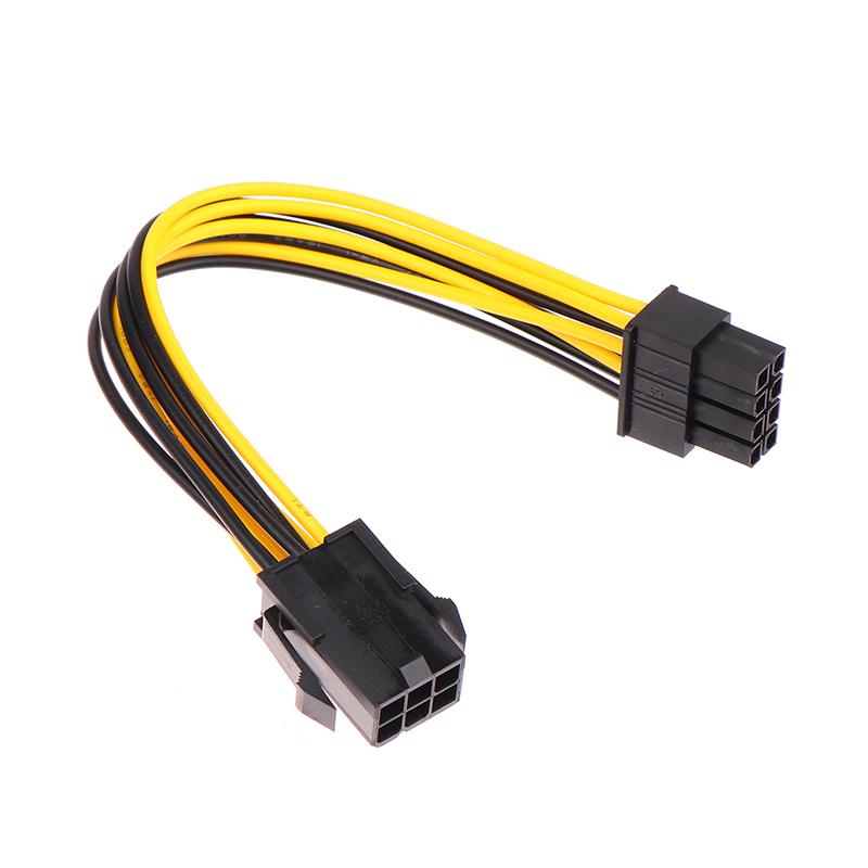 Адаптер с питанием 6Pin на 8Pin, Pci-E 6-контактный разъем для 8-контактного разъема GPU для видеокарты