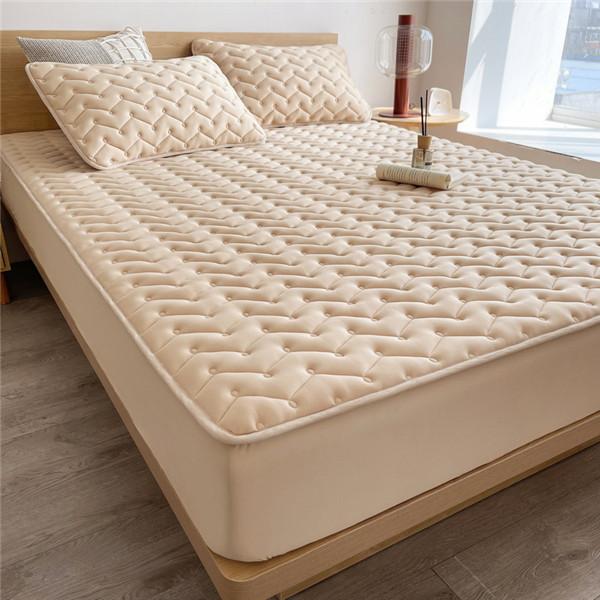 Водонепроницаемый защитный чехол для наматрасника, удобная простыня на подкладке, утолщенная стеганая простыня, дышащий наматрасник, топпер