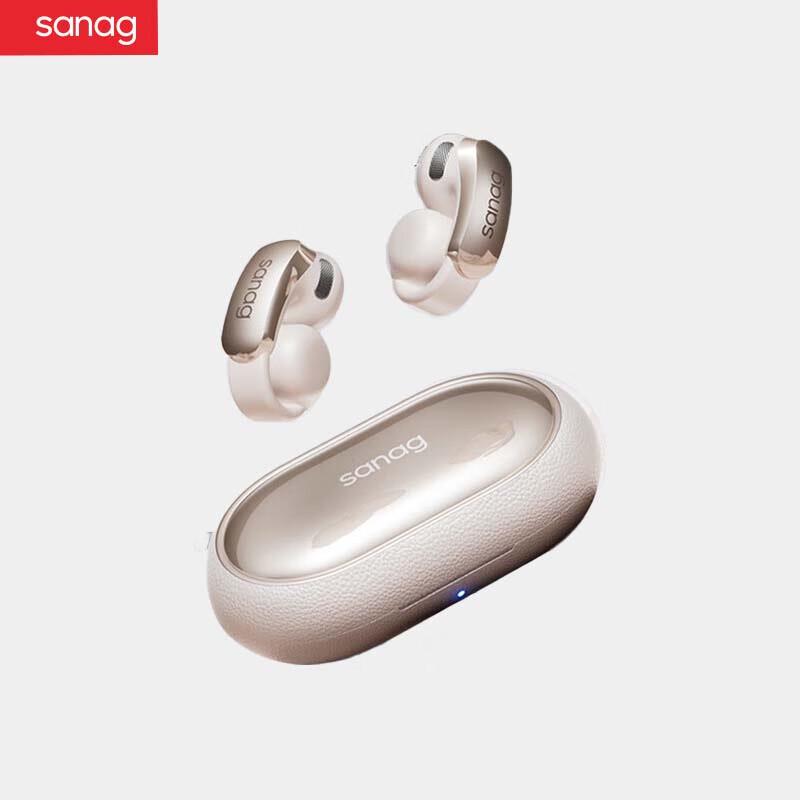 SANAG Open-Ear Bone Conduction Bluetooth Clip-On Earphones