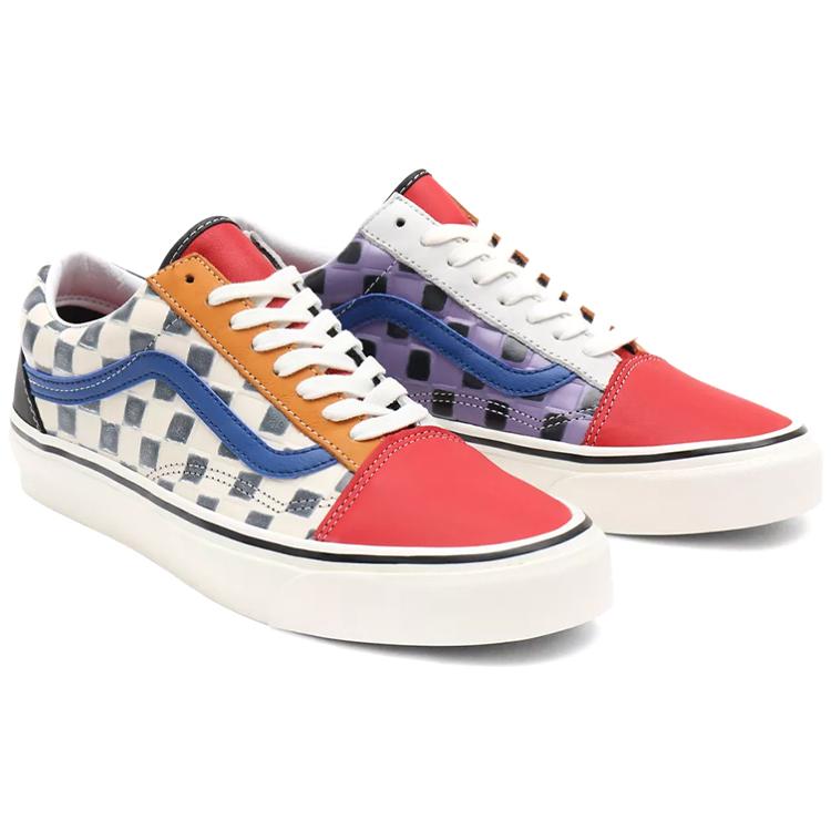 Vans Унисекс Old Skool 36 Dx Низкие кеды Фиолетовый/Красный/Белый VN0A54F39XM