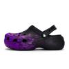 811 Made Phantom Live Special Shoe Box High Street Ink Splashing Feeling Soft Hole Shoes Unisex Black and Purple