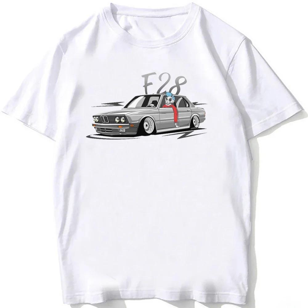 Retro Germany EUDM - E34 M5 Tshirts Summer Men Short Sleeve Old Legend E30 M3 Classic Car T-Shirt Boy Casual Tops Man White Tees