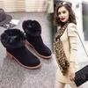 2019 Высококачественные зимние новые зимние сапоги из меха и шерсти, зимняя теплая обувь для женщин, водонепроницаемые зимние сапоги, женские зимние сапоги