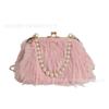 Fringed Pearl Chain Fairy Style Crossbody Bag