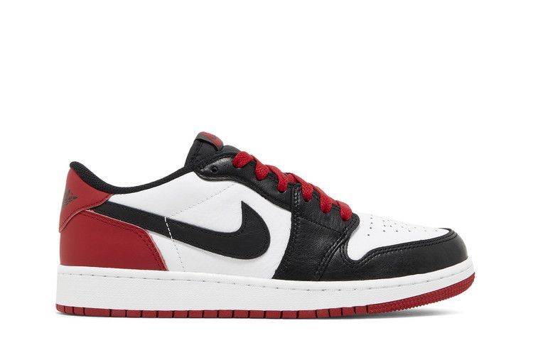 Kids' Sneakers Nike Jordan 1 Retro Low OG Black Toe (2023) (GS) White/Varsity Red/Black