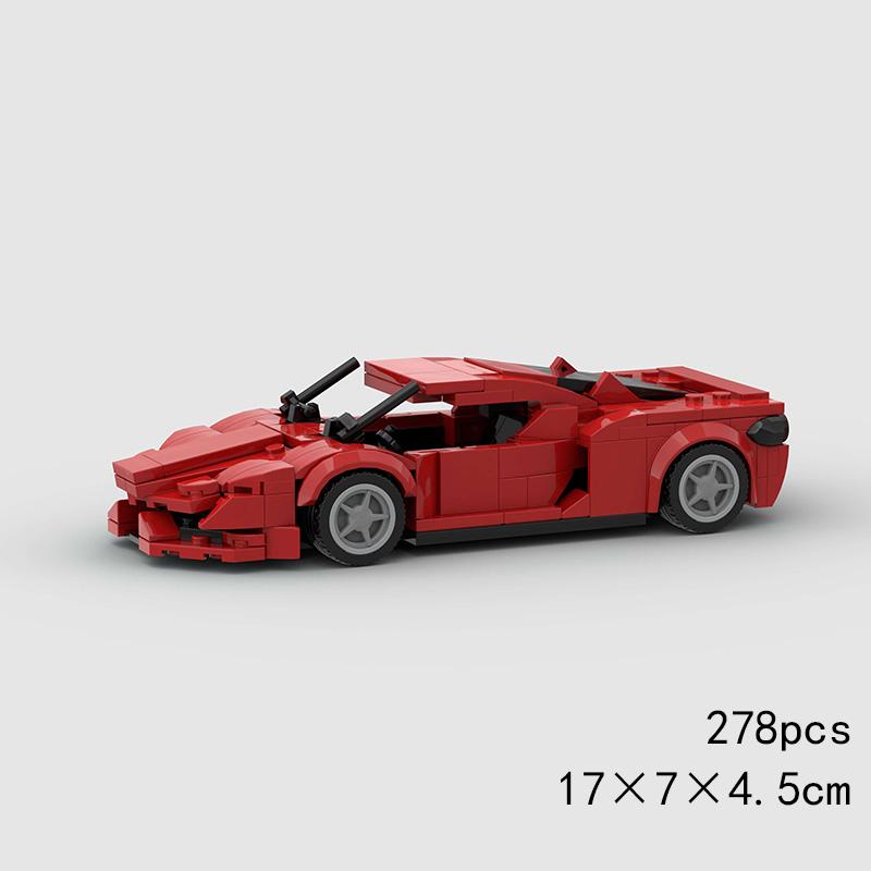 Городская самодельная модель гоночного автомобиля Super Race Car Speed ​​Model Building Bricks: ралли, спорт, гонки, полицейская машина, технический набор, подарок на Рождество.