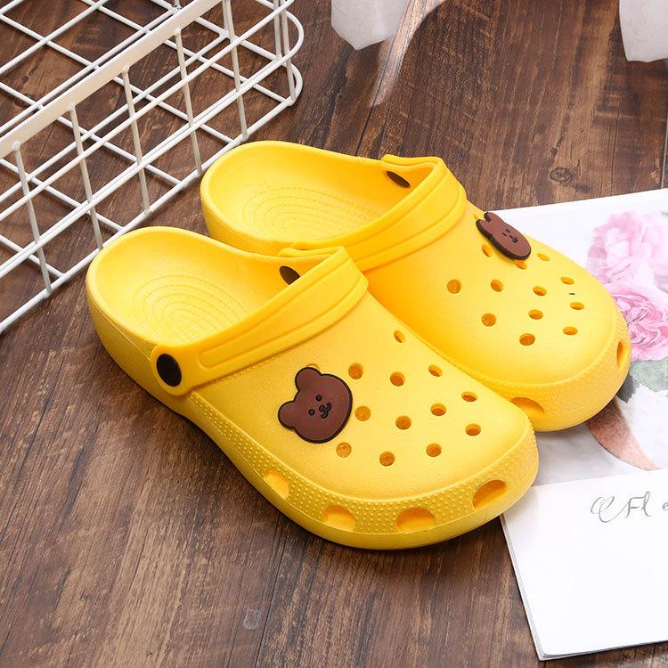 Летние женские 1 сандалии для сада на платформе с рисунком фруктов, тапочки для девочек, пляжная обувь, модные сандалии для отдыха на открытом воздухе, сандалии для женщин