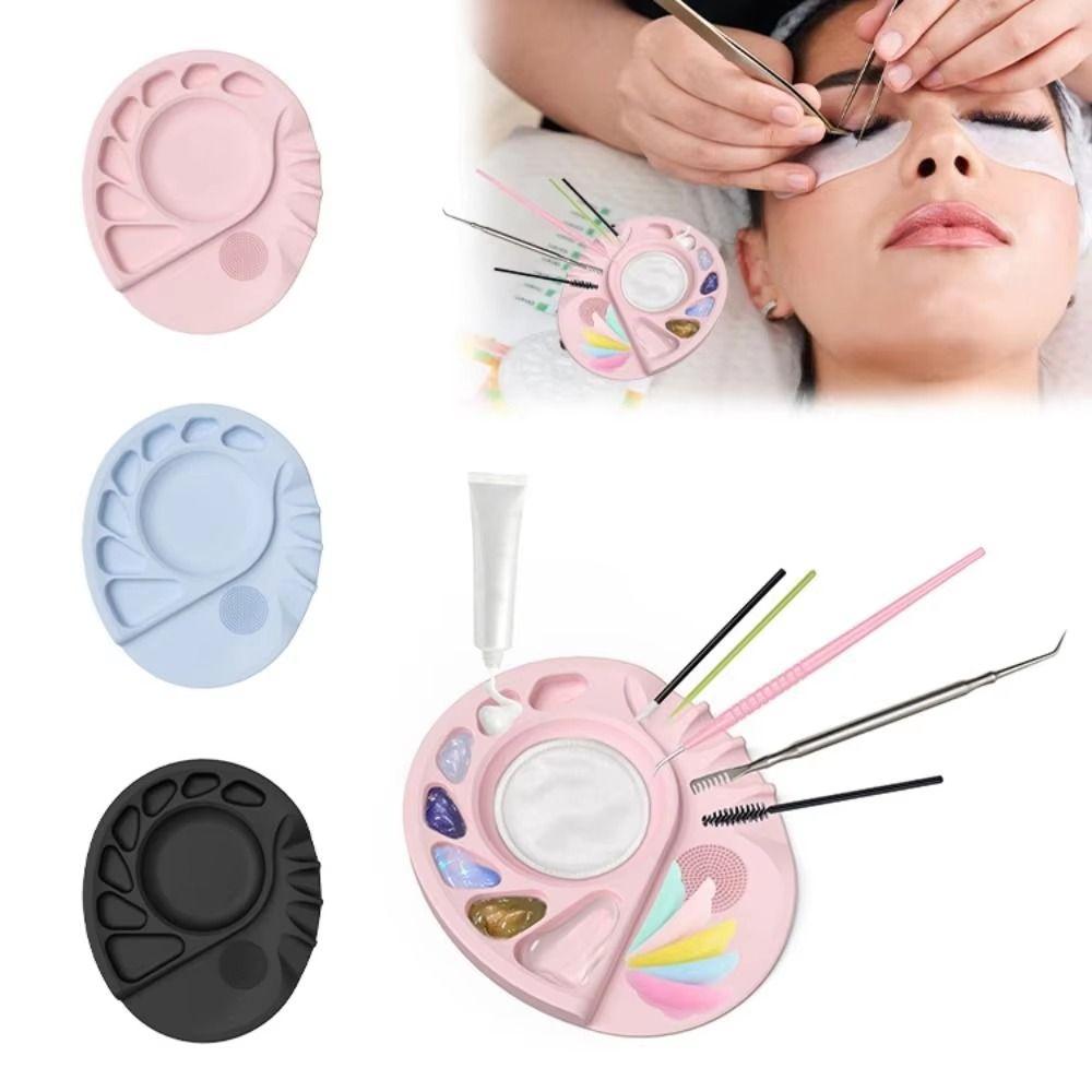 Portable Silicone Makeup Mat Reusable Nail Art Gel Pad Foundation Palette Painting Teaching