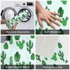 Cute Desert Cactus Succulents Front Door Mat Anti-Slip Outdoor Quick Dry Cacti Plants Doormat Bedroom Entrance Rug Carpet