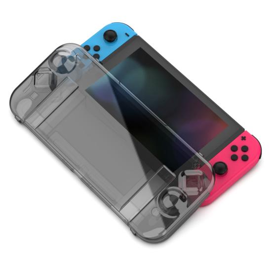 Clear Protective Case Full Protective Cover Anti-Shock Anti-Scratch Easy Plug-in Base Shell for Nintendo Switch