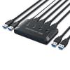 KVM-переключатель 4x4 USB 3.0 2.0 Переключатель Селектор Коробка 4 порта Общий доступ 4 устройства для Клавиатуры Мыши Сканера Принтера Kvm-переключатель Хаб