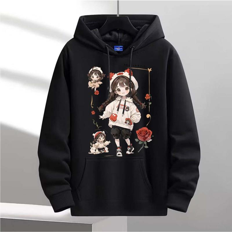 Женские толстовки с капюшоном Аниме Omniscient Reader Графический свитшот Мультфильм Комикс Kawaii Печать Пуловеры для девочек Зимняя флисовая одежда