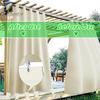 Outdoor Curtain Weight Bags Patio Curtain Weights Bags Canvas Sandbag Drapery Weights with Metal Clips Seal Bags for Gazebo Curtains Pergola Drapes