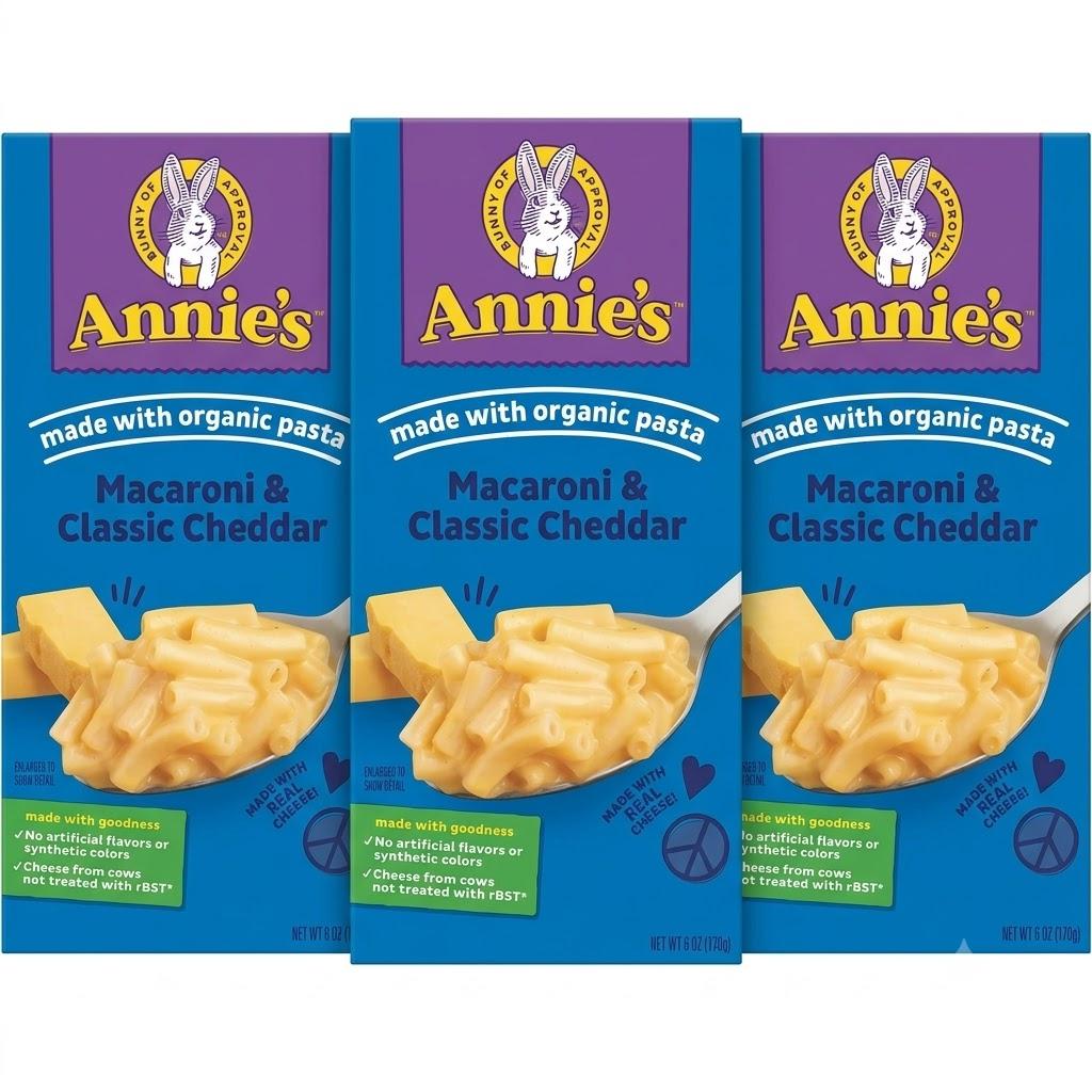 Annie's Homegrown Макароны с сыром Чеддер, 170 г (6 унций)