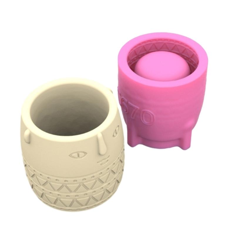 Абстрактное лицо, форма для цветочных горшков, формы для эпоксидной смолы, держатель для ручек, подсвечник, цементный горшок, силиконовая форма, украшения для дома