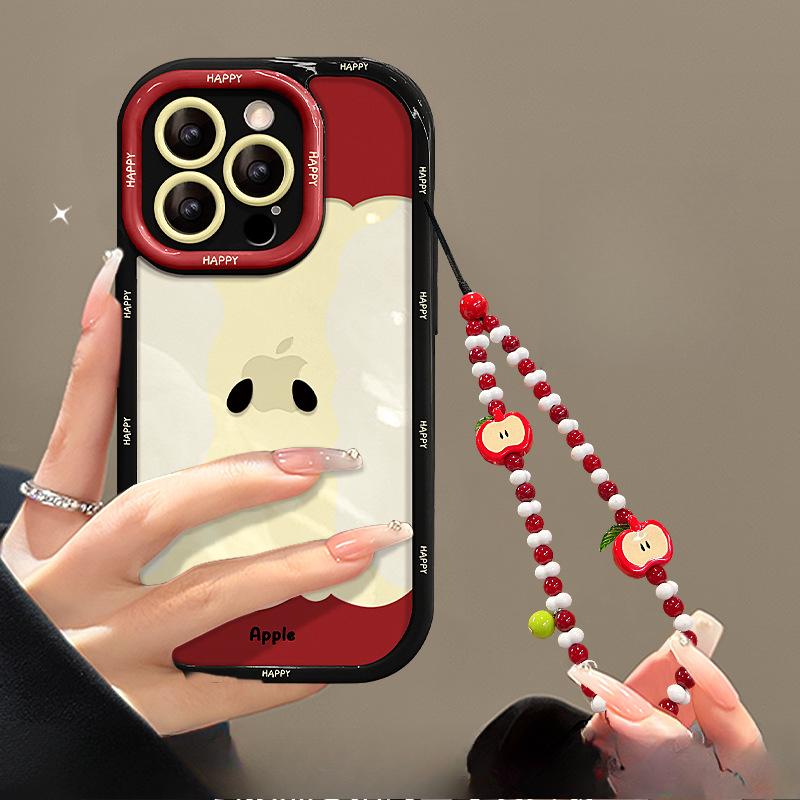 Браслет Apple Core Подходит для чехла для мобильного телефона Apple 16 Promax 13 Высококлассная ниша 15 Точное отверстие 14 Противоударный Huawei