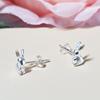Серьги Sowon Серебряный Кролик EJ002 из Стерлингового Серебра