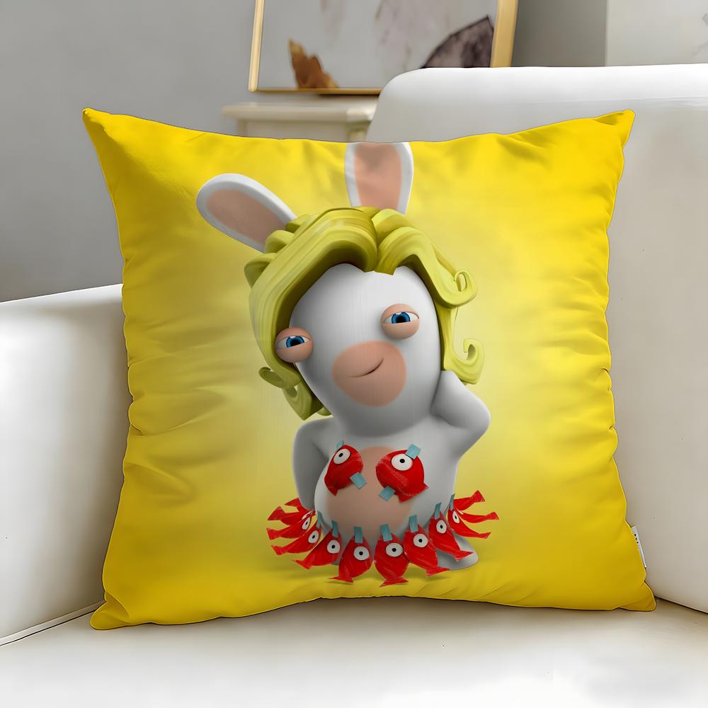 Популярная игра Rabbids Наволочка Мягкая и Легко стирающаяся – Универсальная для Дивана, Кровати, Путешествий и Офиса