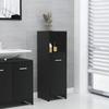 VidaXL Bathroom Cabinet Black 30x30x95 Cm Chipboard