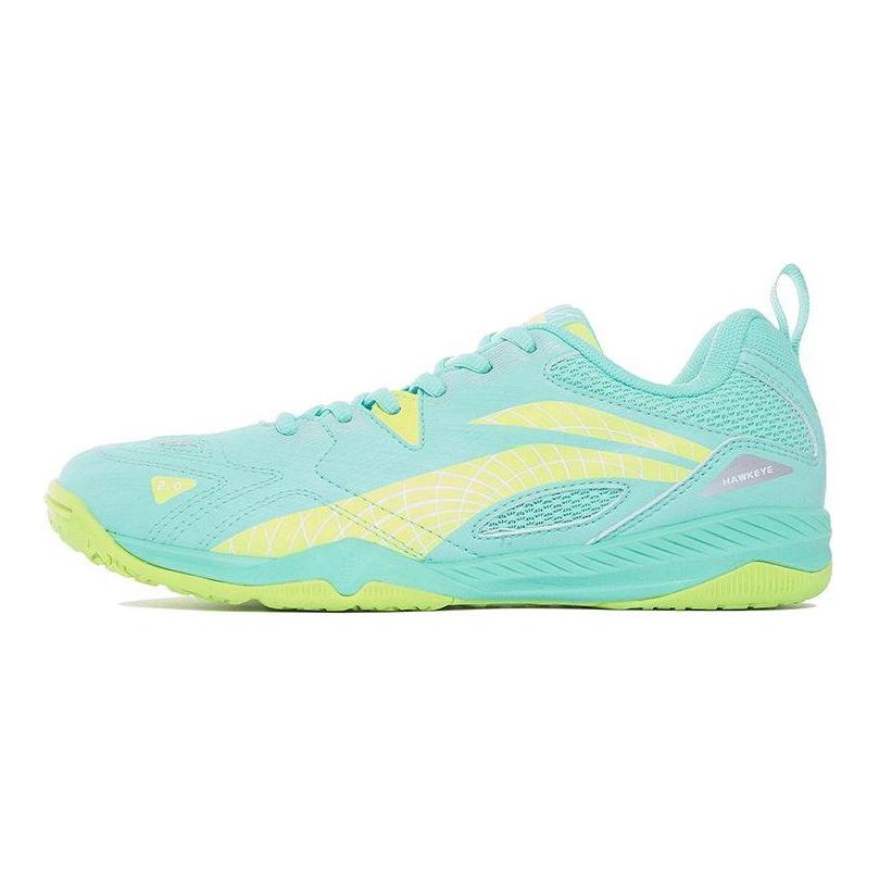 Li-Ning Кроссовки Eagle Eye 2.0 из синтетической кожи с амортизацией, нескользящие, износостойкие, с низким верхом, унисекс, зеленые APTT005-4