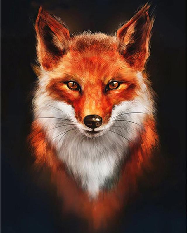 5D DIY Алмазная картина Милая маленькая девочка Пейзаж Фотографии стразов Алмазная вышивка Полный набор Продажа Лиса Животное Алмазная мозаика Ремесленный комплект