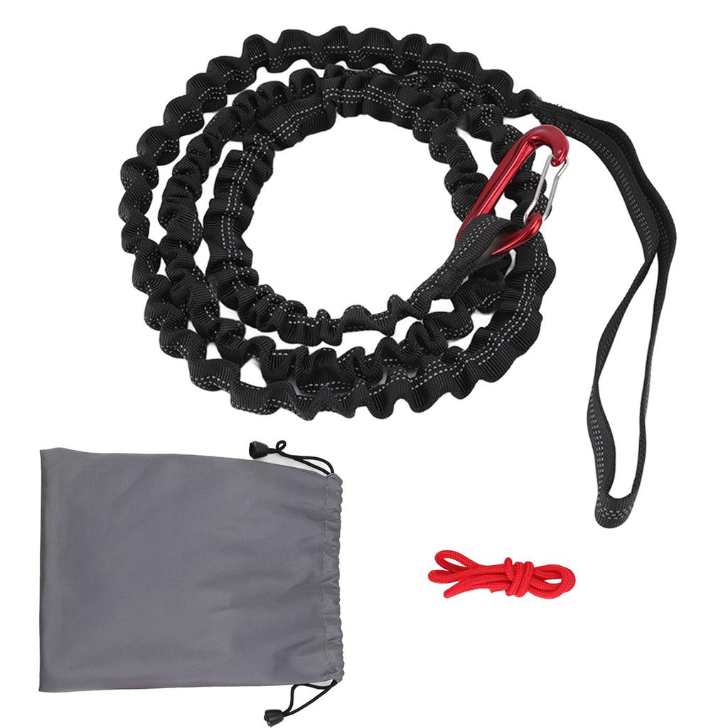 Трос для буксировки велосипеда, естественная длина 1,7 м, растягивающийся дизайн, нейлоновый сплав, портативный для буксировки горного велосипеда