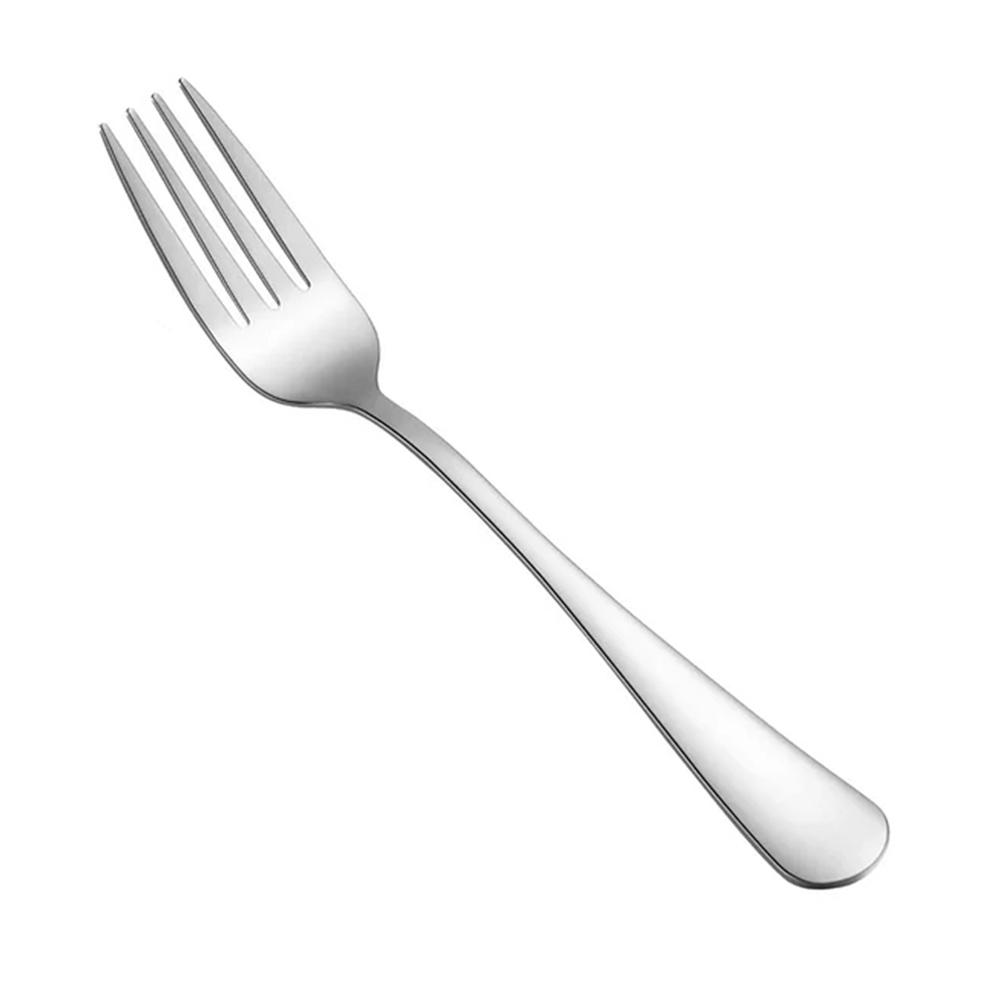 1pcs Plastic Cutlery Set Crystal Clear Cutlery-set Stainless Steel Dinner Fork  Birthday Party Household