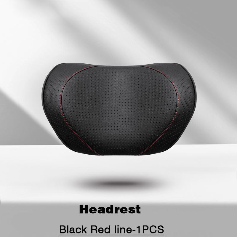 AABKV1 For Porsche Headrest Neck Support Waist Lumbar Cushion Soft Car Seat Neck Pillow Seat Cover Protector original color scheme