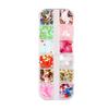 12Grids/Box Nail Sequins Стильные изысканные мини рождественские наклейки для маникюра с блестками для