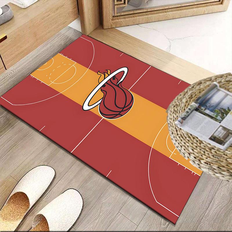 Heat Team Logo Artwork Carpet, Kitchen Rugs, Yoga Mat, Non-Slip Mats, Rug for Bathroom, Living Room bedroom, Camping Rugs Christmas Gift