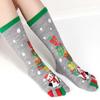 Winter Warm Christmas Toe Socks Cartoon Printed Leg Warmer High Socks Women Boot Sock  Xmas Party