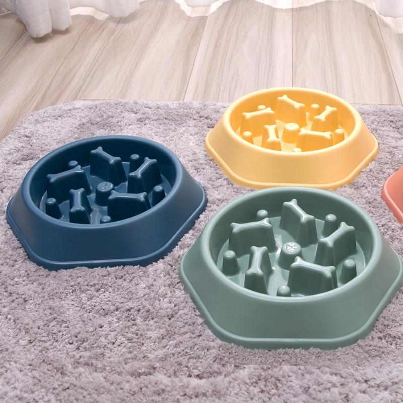 Dog Bowl Anti Choking Slow Food Bowl Small and Medium-sized Dog Feeder Pot Cat Food Pot Dog Food Anti Overturning Pet Supplies