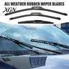 Durable Natural Rubber Wipers 3Pcs/Set Beam Wiper Blades for Chery Tiggo 8 Plus Pro All Weather Performance MAX 2020-2024, 23"+18"+9" Front