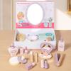 Имитированный туалетный столик Детские игрушки для игрового домика Игрушки для девочек Имитированный макияж Пазл Раннее развитие Деревянный набор принцессы