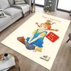 1PC Pippi Langstrumpf monkey Extra Large Non Slip Floor carpet, Office, family, bedroom, Studio Large Area Rug Indoor Rugs